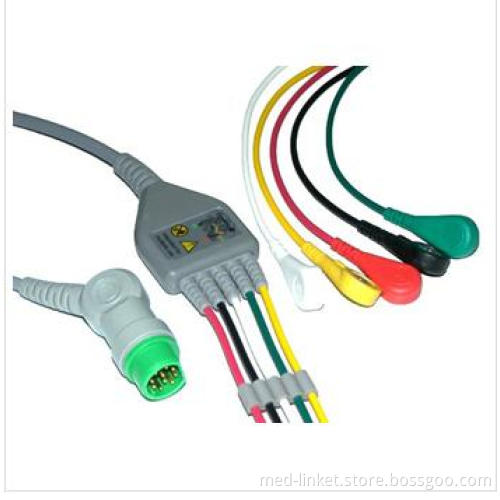 One-Piece Patient ECG with Leadwires